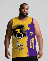 Sports Men's Big & Tall Sleeveless Shorts Two-piece